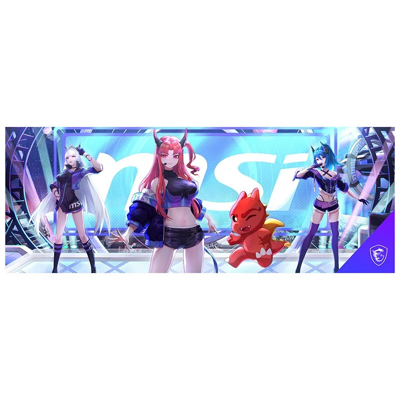 微星(MSI) 大号 鼠标垫 加厚鼠标垫（随机图案） 大号加厚鼠标垫