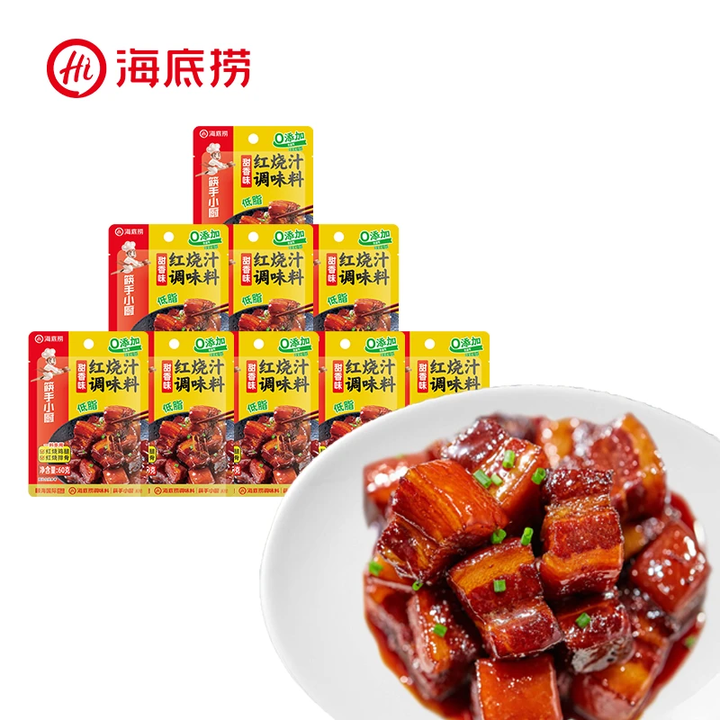 海底捞红烧汁调味料小包装10包家用红烧料红烧肉卤料家常菜