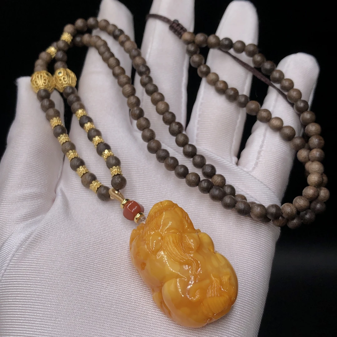 【亿轩臻选】ZX000612沉香公主链diy花蜡貔貅吊坠4-5mm