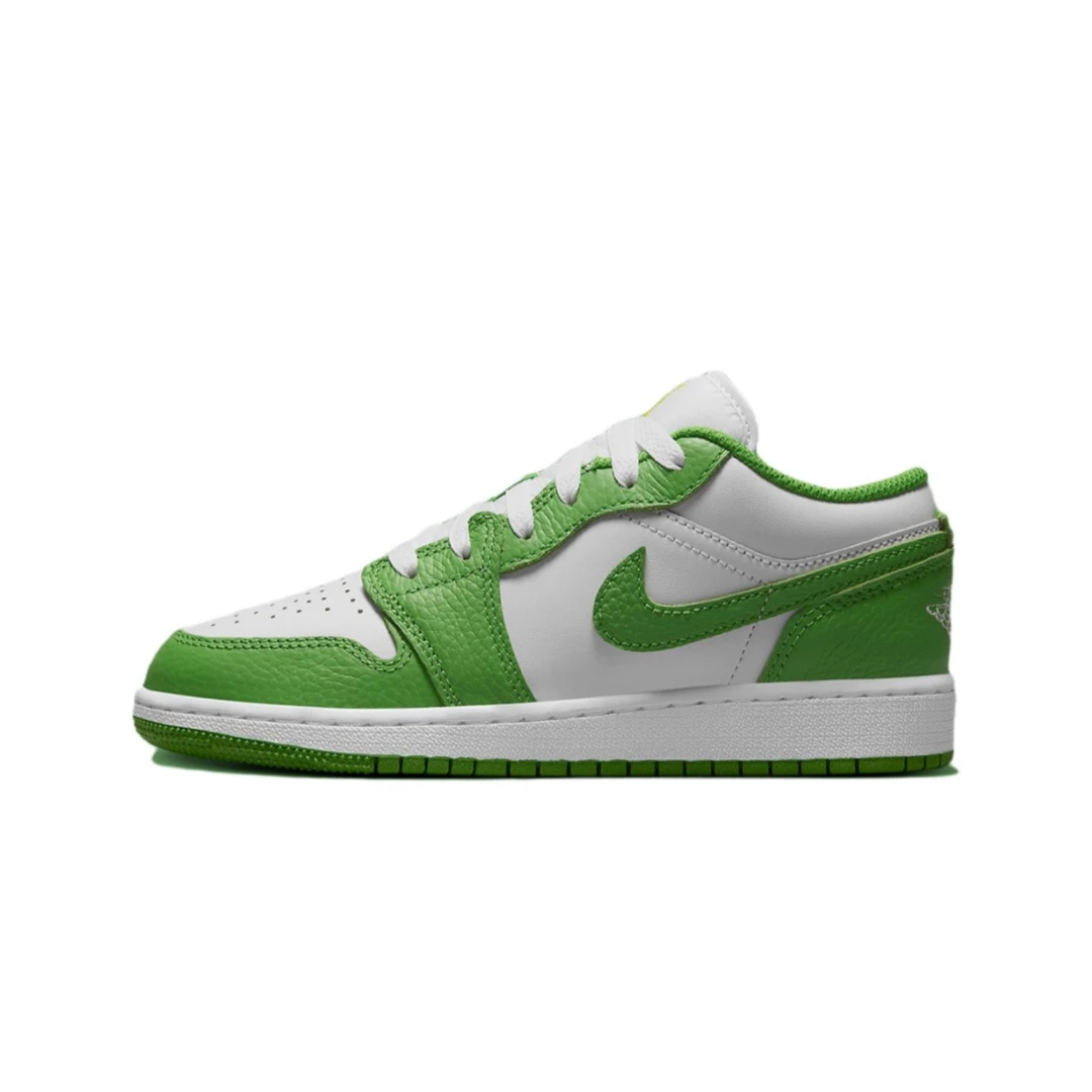 耐克佐敦系列男子AIR JORDAN 1 LOW白绿鞋HF4823-100