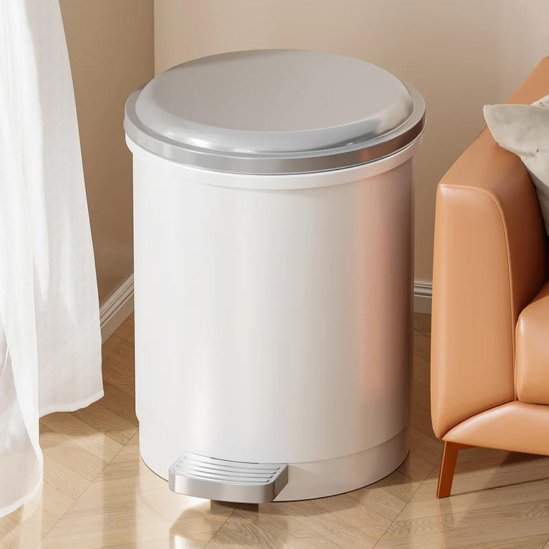 垃圾桶脚踏式厕所客厅卧室厨房家用带盖厕所垃圾筒特大号容量加厚