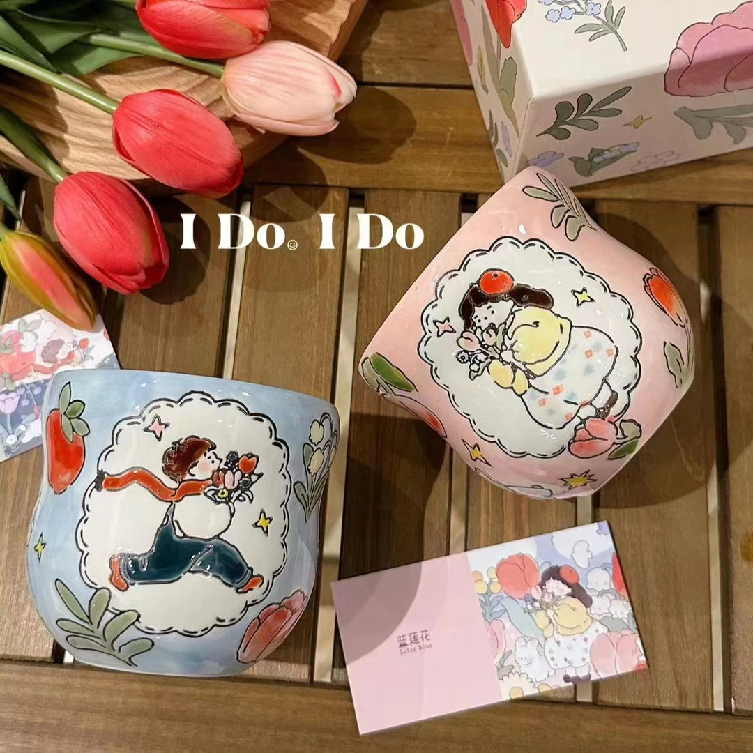 马克杯陶瓷杯子圣诞礼物水杯情侣款一对新婚伴手礼咖啡杯