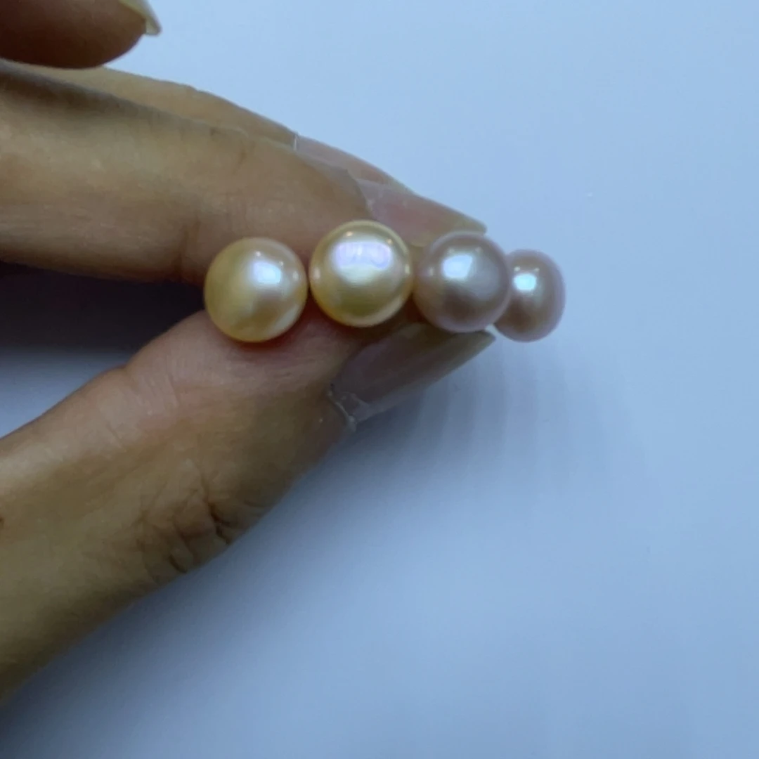 淡水珍珠耳饰银S925镶嵌