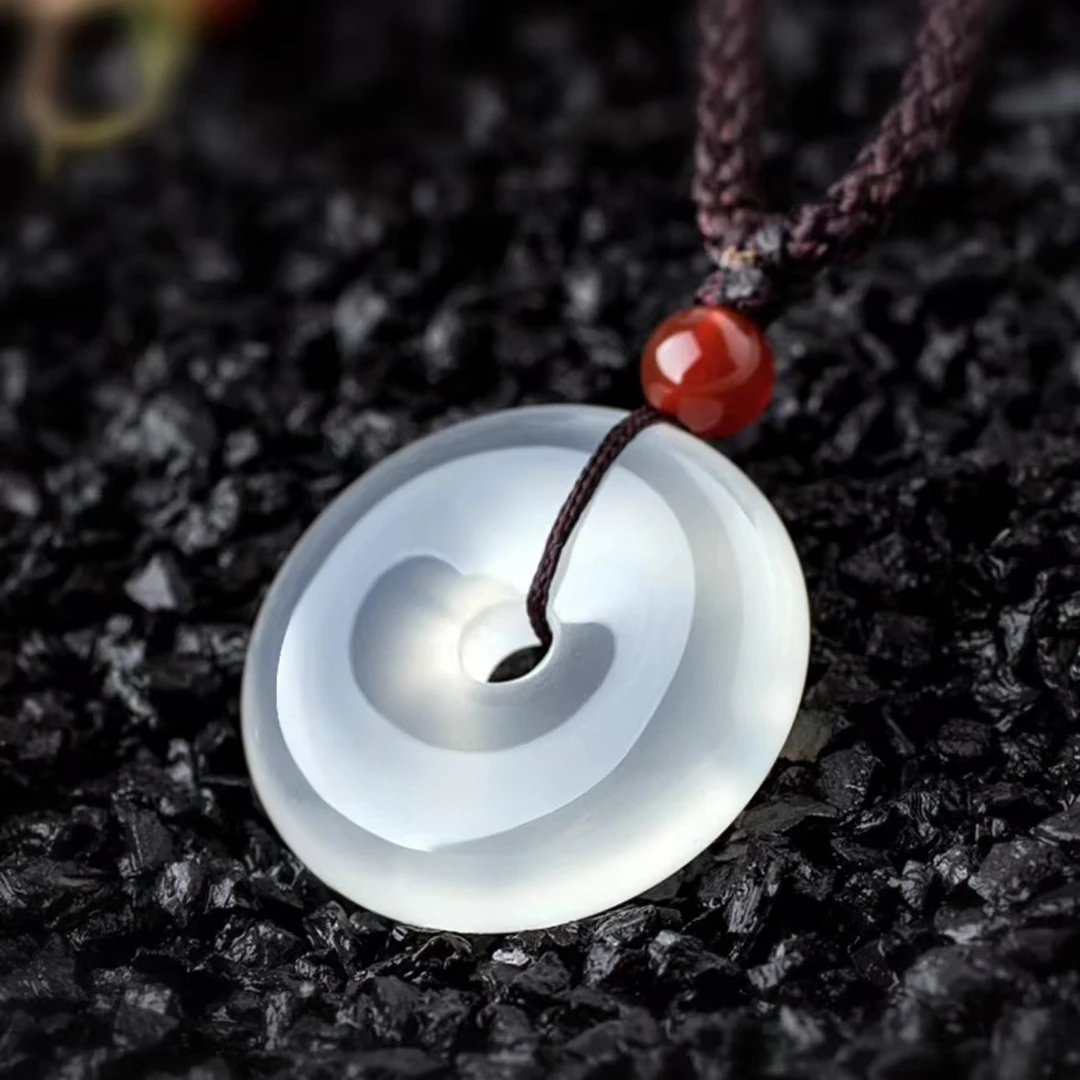 天然玛瑙玉髓平安扣【多样性发货】吊坠时尚百搭