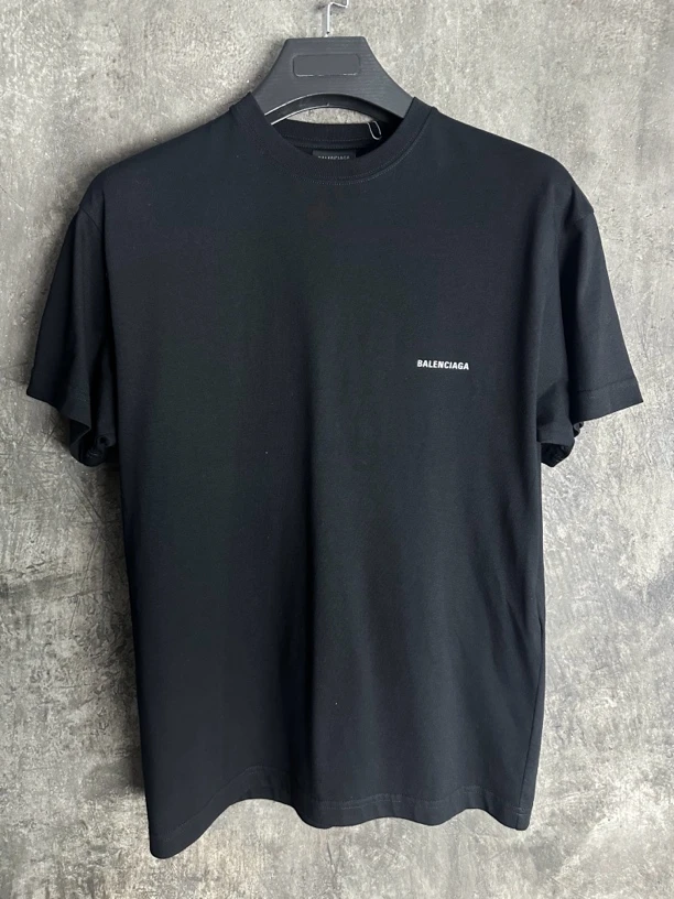 全新未使用/Balenciaga巴黎世家经典小logo黑色短袖