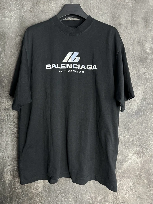 全新未使用/巴黎世家BALENCIAGA IB 3M反光印花T恤