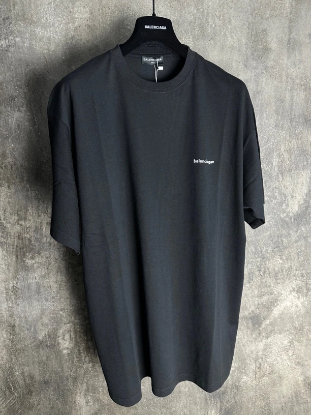 全新未使用/Balenciaga巴黎世家小logo邮箱黑色短袖