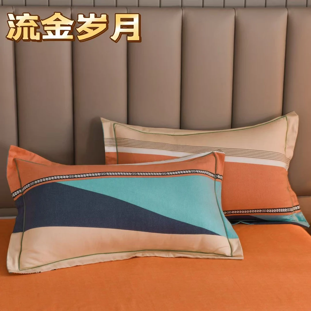 全棉枕套一对装2个 没有床单被套-花色随机介意慎拍