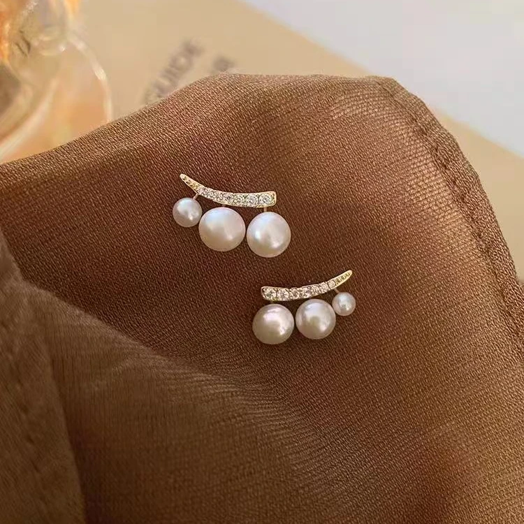 925银耳饰 法式小裙摆耳钉气质轻奢小众高级感气质优雅精致耳环女