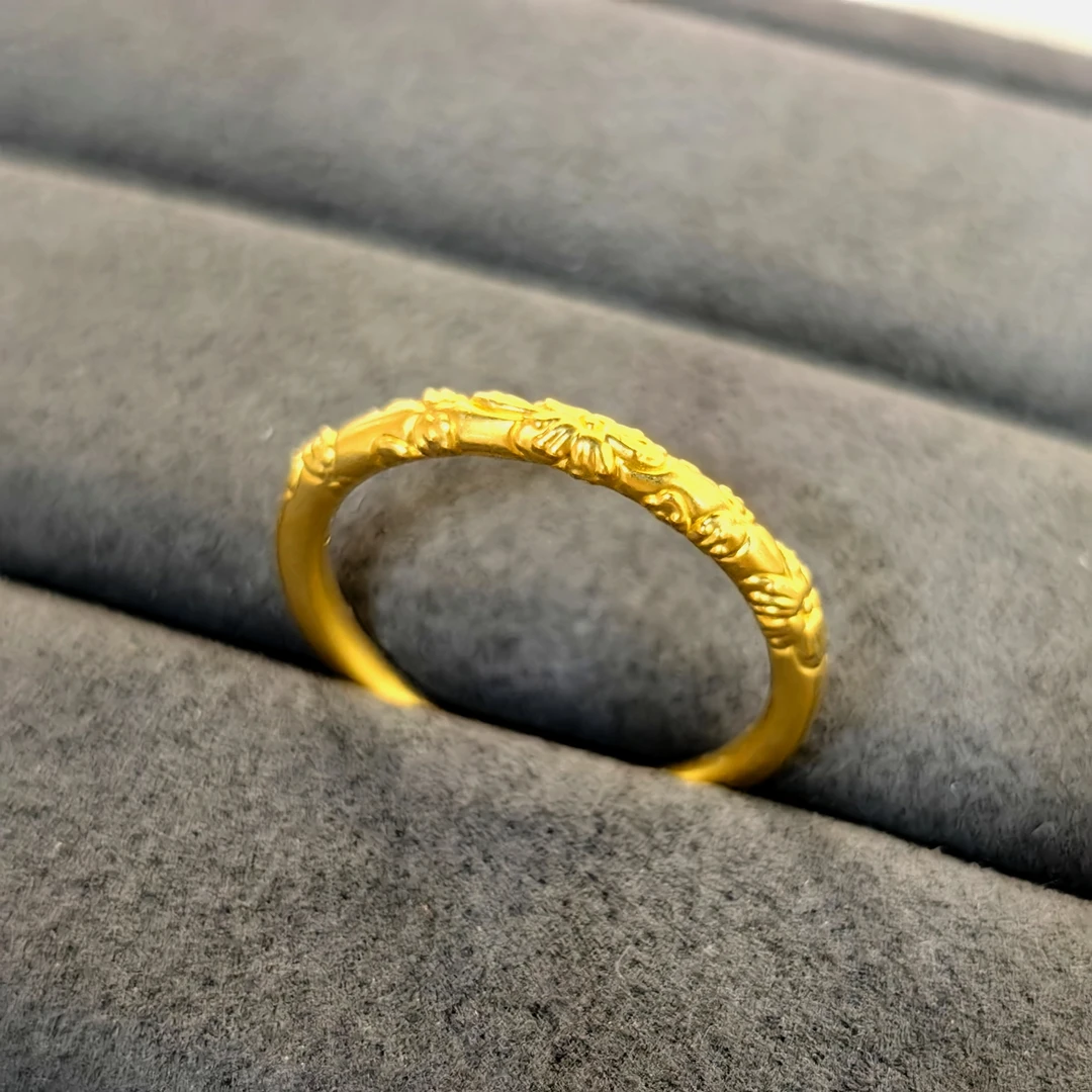 【小金姐专享】新款足金999磨砂樱花RAZ012