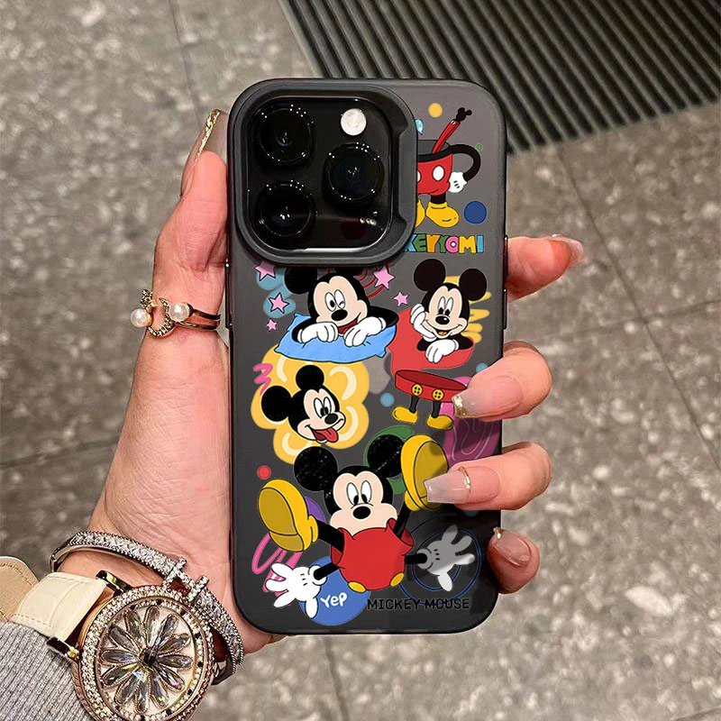米奇老鼠适用于iPhone15手机壳苹果14promax磨砂13软硅胶12可爱11