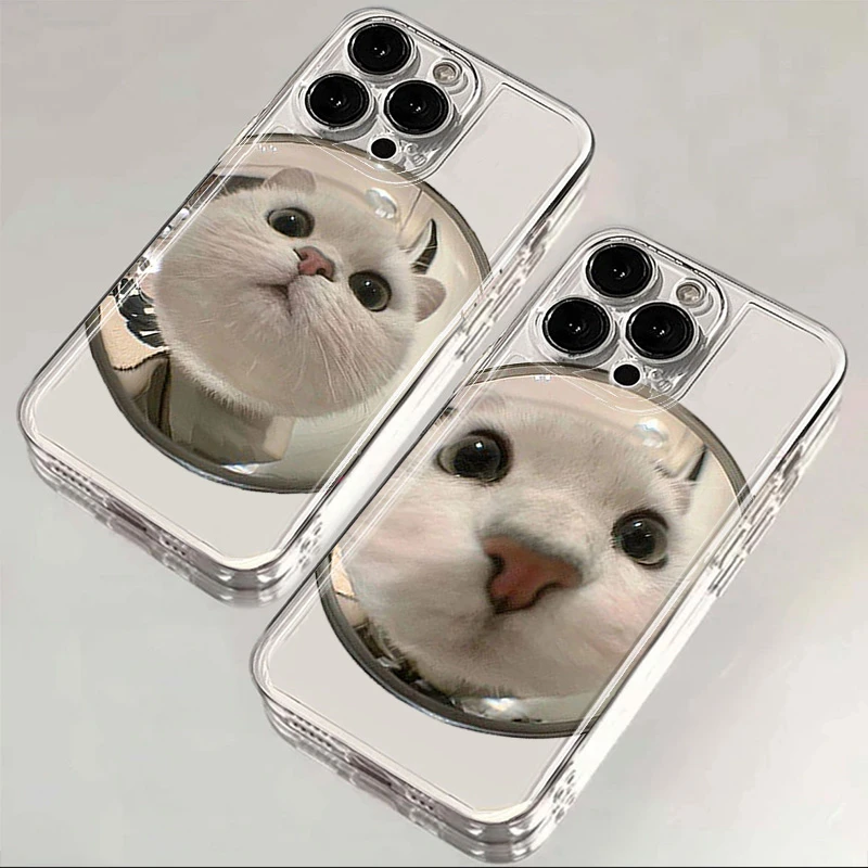 大脸猫苹果15手机壳iphone14promax高级13硅胶12透明11全包XSXR