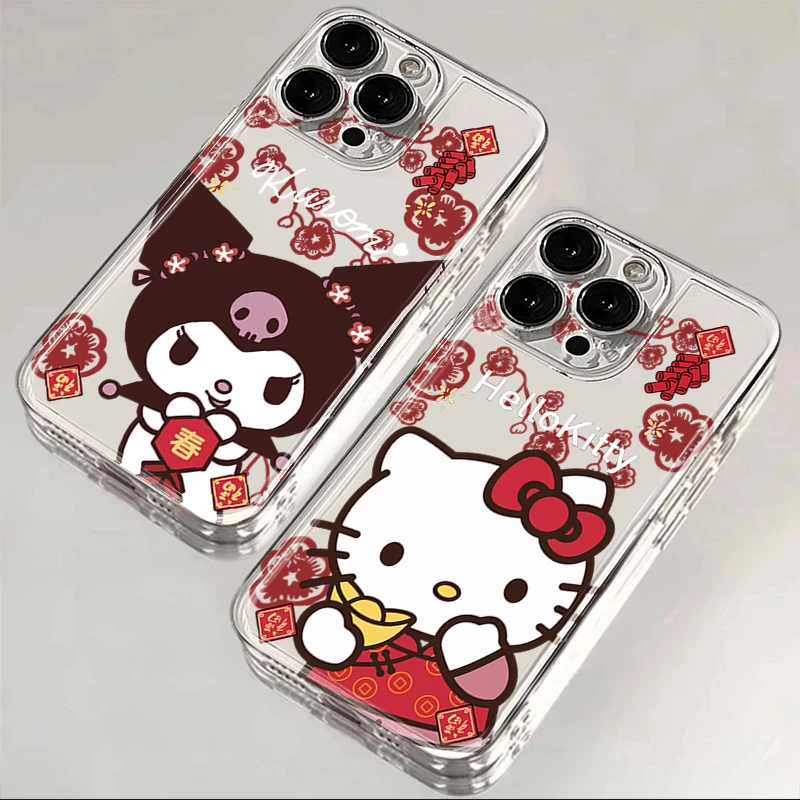 库洛米KittyiPhone15ProMax手机壳苹果14PRO透明13新年12 11新年