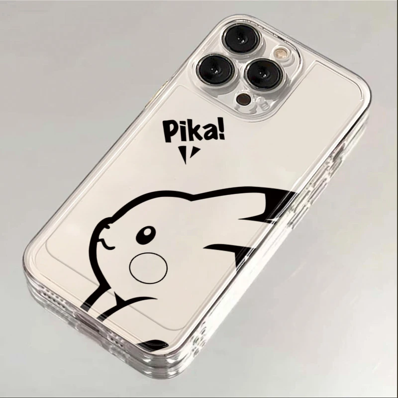 皮卡丘苹果15手机壳iphone14promax高级13硅胶12透明11全包XSXR