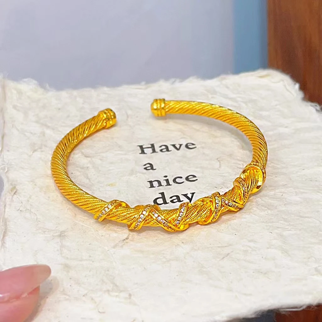 铜合金手镯 生生不息花丝手镯36/2