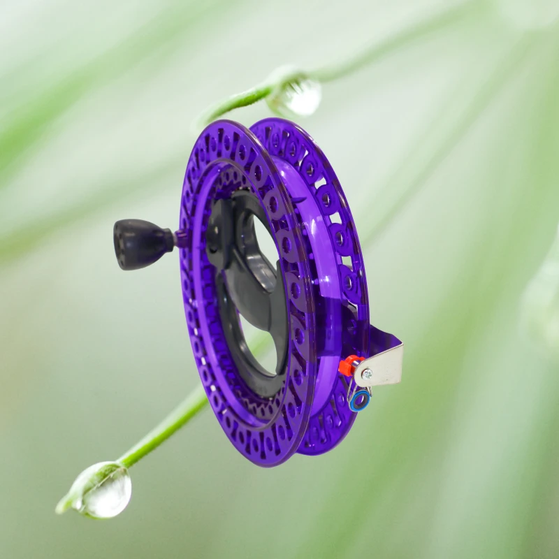 潍坊万和小风筝轮23厘米盘径带线500米轮胎线带防倒转开关