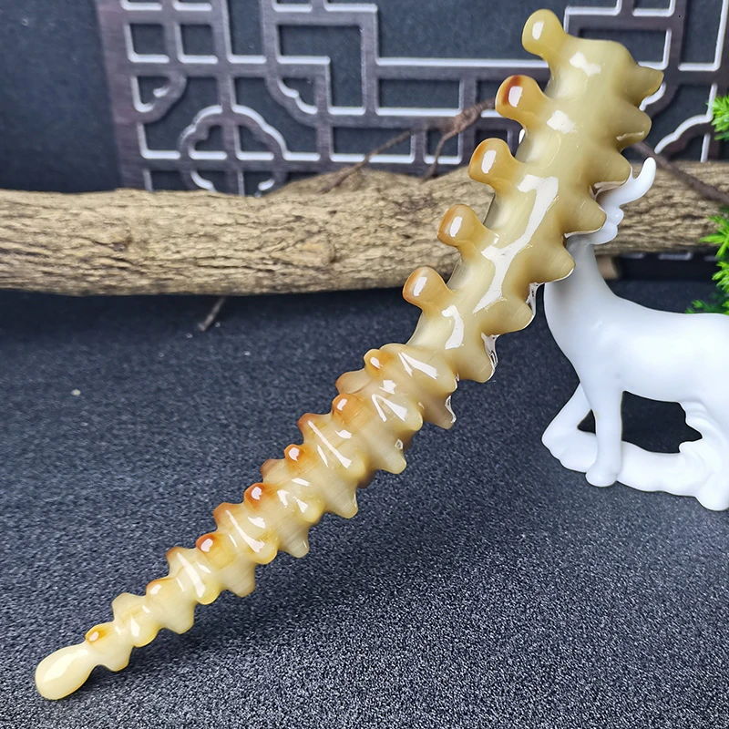 牛角梳精品按摩海参棒头部头皮按摩全身通用梳子