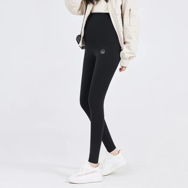 孕妇装鲨鱼皮2023秋冬新款无痕托腹裤孕妇鲨鱼裤孕妇打底裤芭比裤