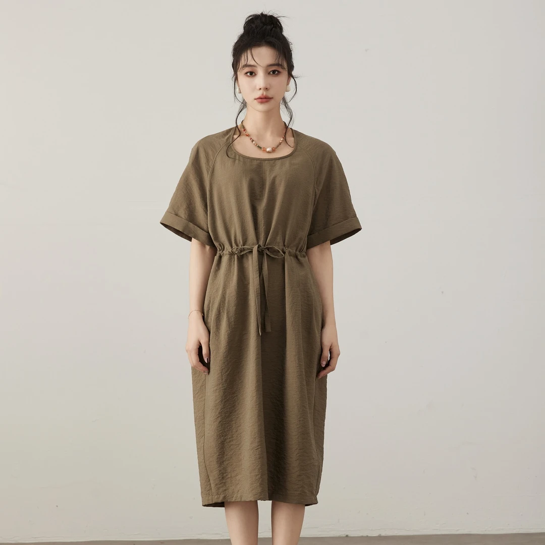 【丽公主专属】80桑蚕丝丝锦轻奢时尚休闲女装真丝连衣裙 |38000