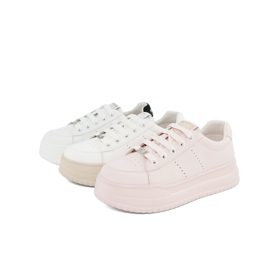 【好物分享】杜米亚超轻透气百搭厚底增高板鞋小白鞋女D9365011