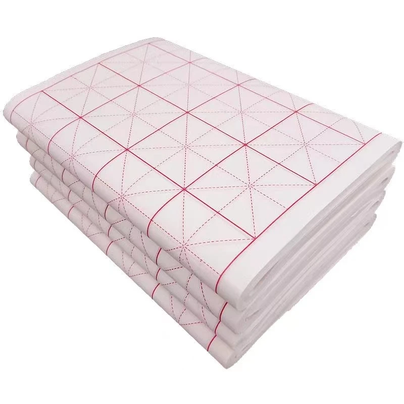 加厚米字格宣纸半生半熟书法专用纸初学者毛笔字练习纸白色书法纸