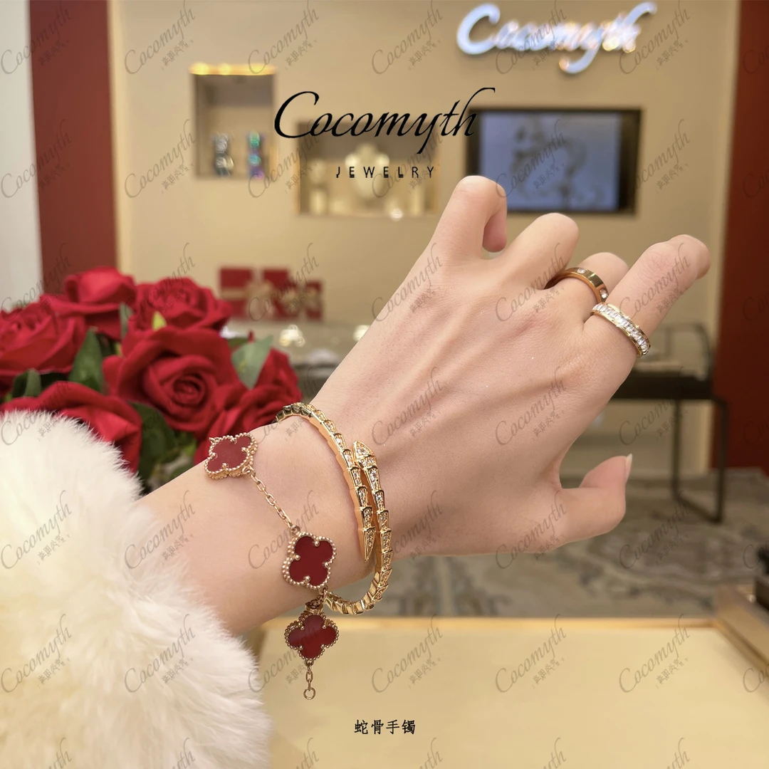【春节不打烊】高档轻奢时尚新年蛇骨手镯(玫)CO