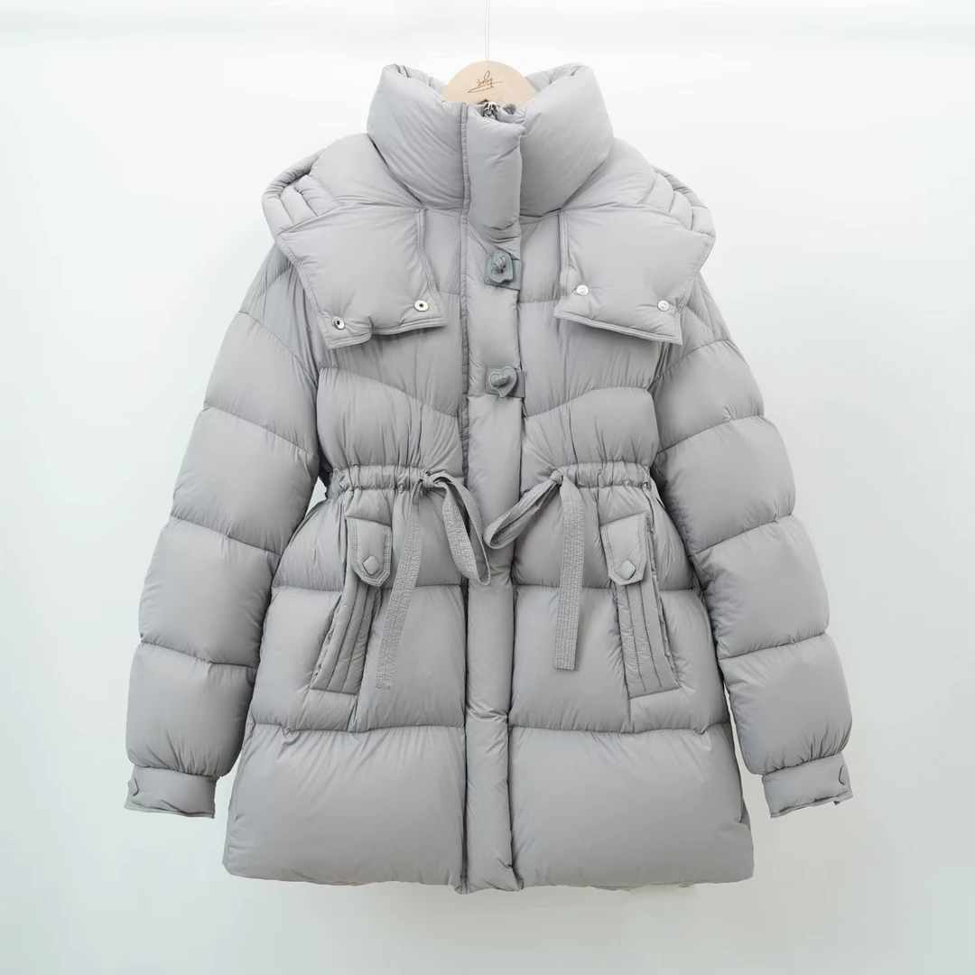 白鹅绒韩版女鹅绒服时尚百搭新款连帽保暖外套21104