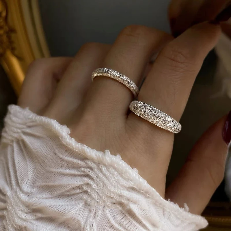 铜合金戒指 1693璀璨银河开口戒指女清冷感高级贵气精致指环首饰