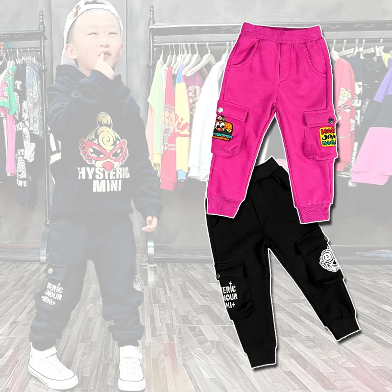 工装口袋 加绒卫裤0616