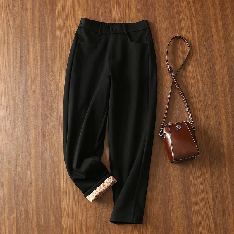 女士400显瘦保暖后松紧腰鹅绒裤丹姐推荐