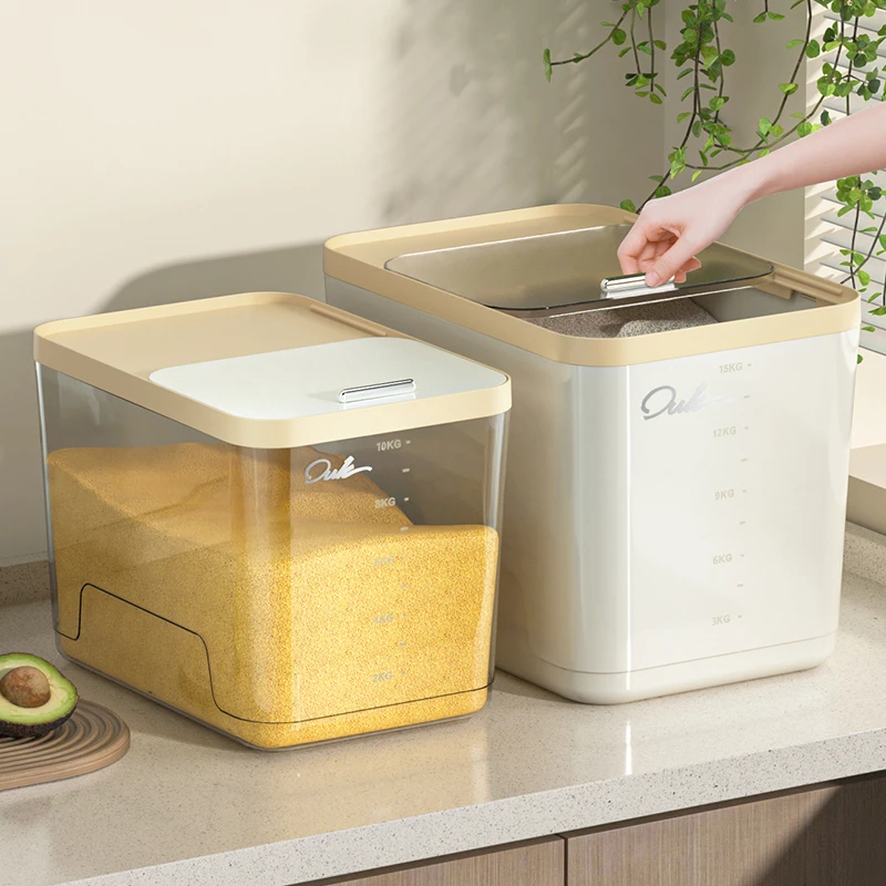 装米桶家用密封防虫防潮2025新款大米缸食品级储存容器米箱储粮桶