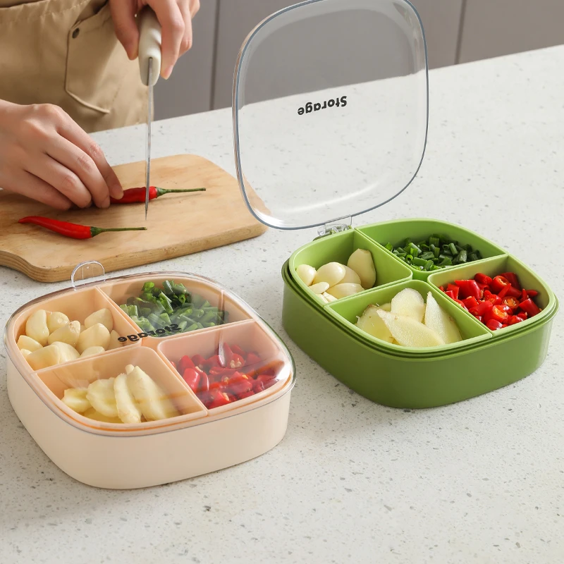 食品级葱姜蒜收纳盒保鲜分装冰箱专用储物整理盒侧门内侧食物储藏