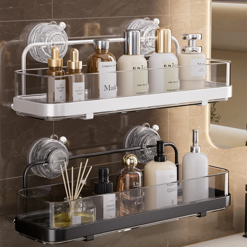 卫生间吸盘置物架浴室厕所洗手洗漱台墙上壁挂免打孔收纳杂物神器