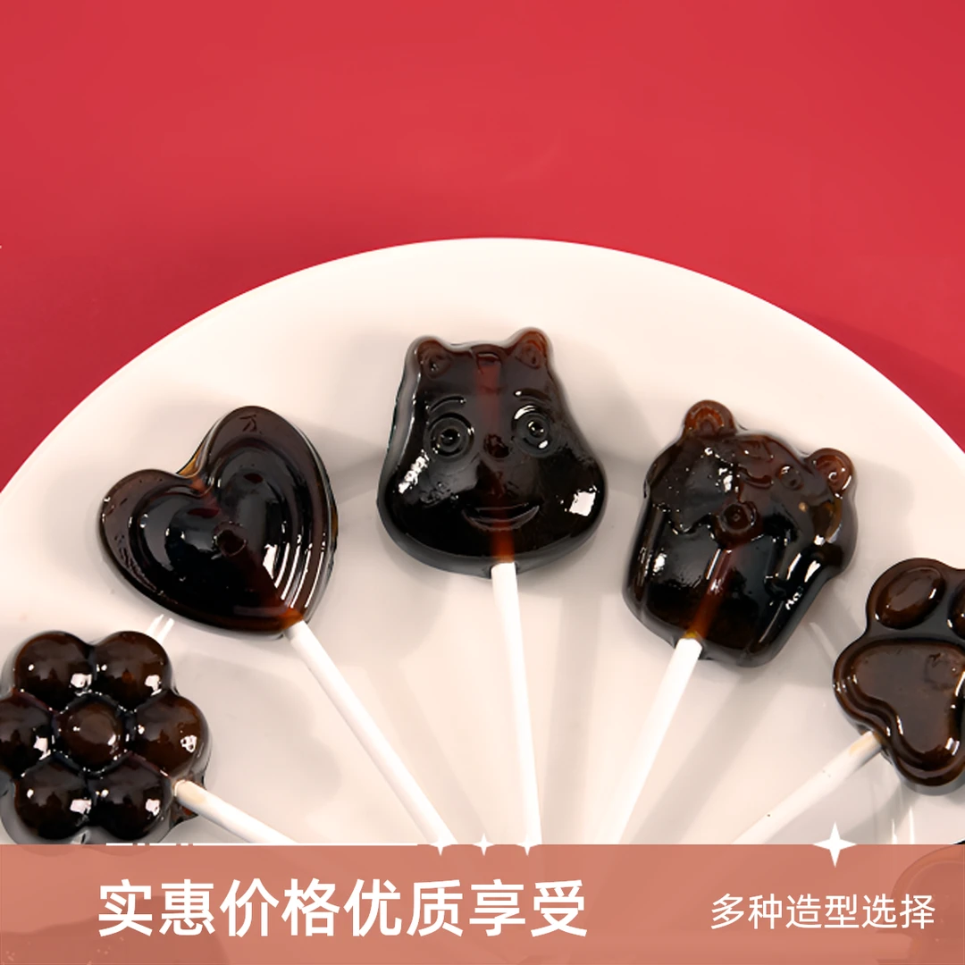 可爱造型的梨膏棒棒糖，不含防腐剂，儿童小零食 2包送1包