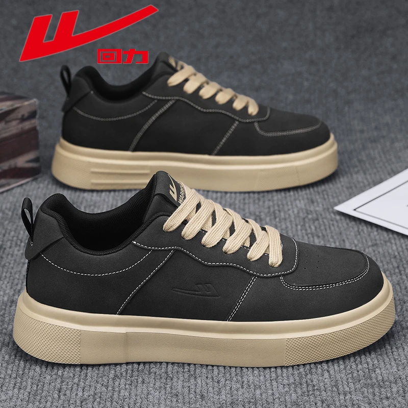 回力男鞋爆款秋冬季新款潮流百搭青少年厚底板鞋男士耐磨休闲潮鞋