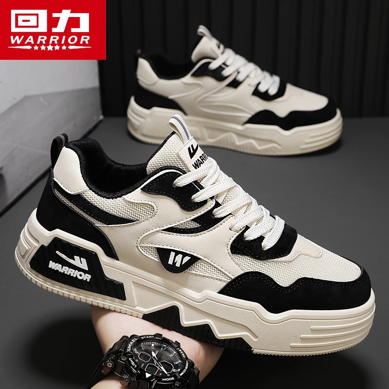 回力正品男鞋秋季新款潮流百搭休闲黑白板鞋男士增高网红爆款潮鞋