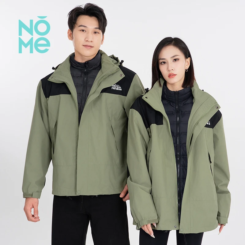 【NOME】男女同款情侣保暖防水加绒加厚秋冬登山绒冲锋外套NM23568Y