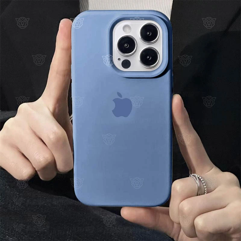 打工人苹果14液态硅胶15ProMax草灰色iPhone13简约12磨砂11手机壳