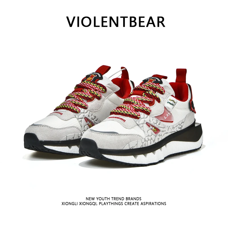 VIOLENTBEAR/暴力熊轻奢男鞋时尚女鞋情侣运动跑步休闲鞋23111.Y