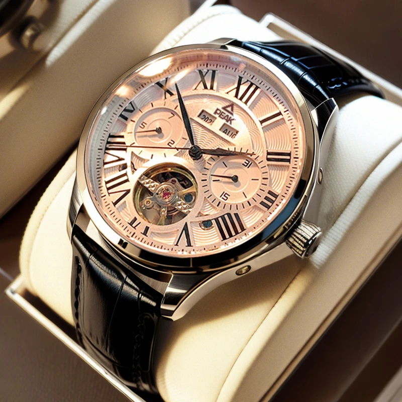 PEAK匹克正品手表男士新款全自动机械表时尚潮流多功能机械师系列