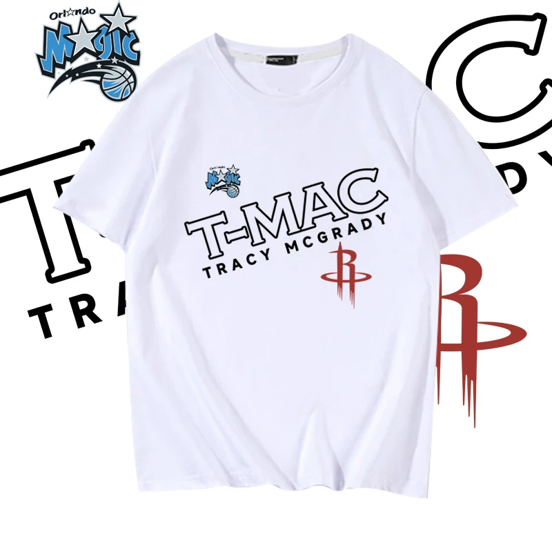 麦迪短袖T恤夏半袖男女棉印花透气潮牌宽松篮球运动训练上衣服