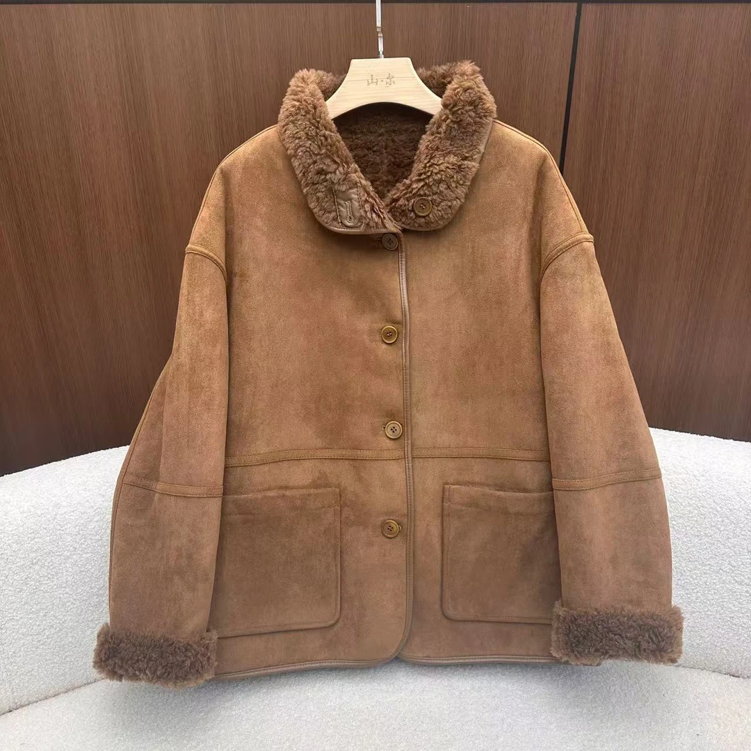 【锦瑜】极简老钱风秋冬两面穿外套