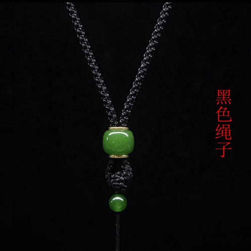 手编挂件绳天然玉转运珠吊坠绳平安扣无事牌男女款挂件绳可调节款