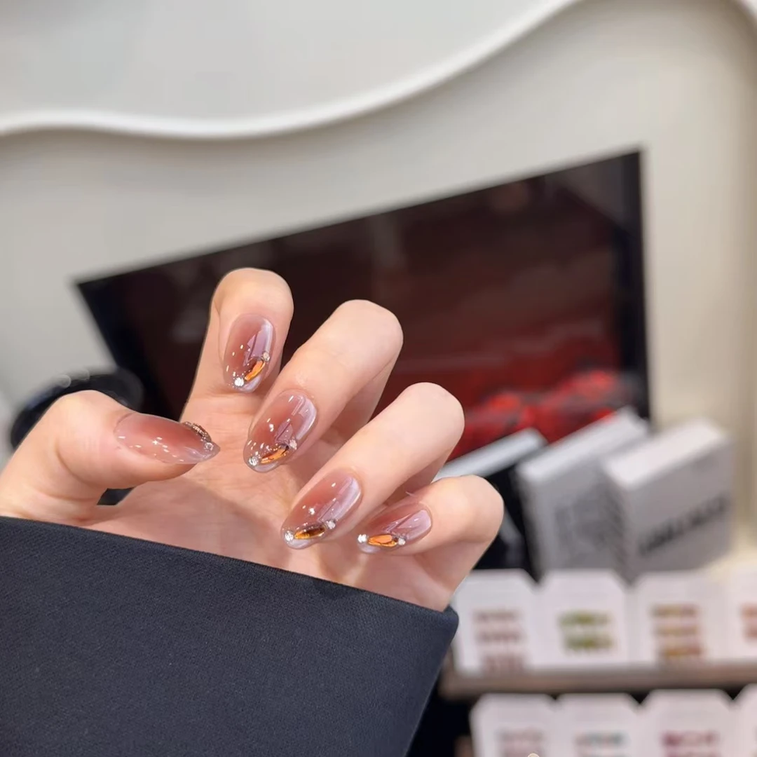 【指尖秋】小末汀显白裸色美甲气质简约温柔穿戴甲