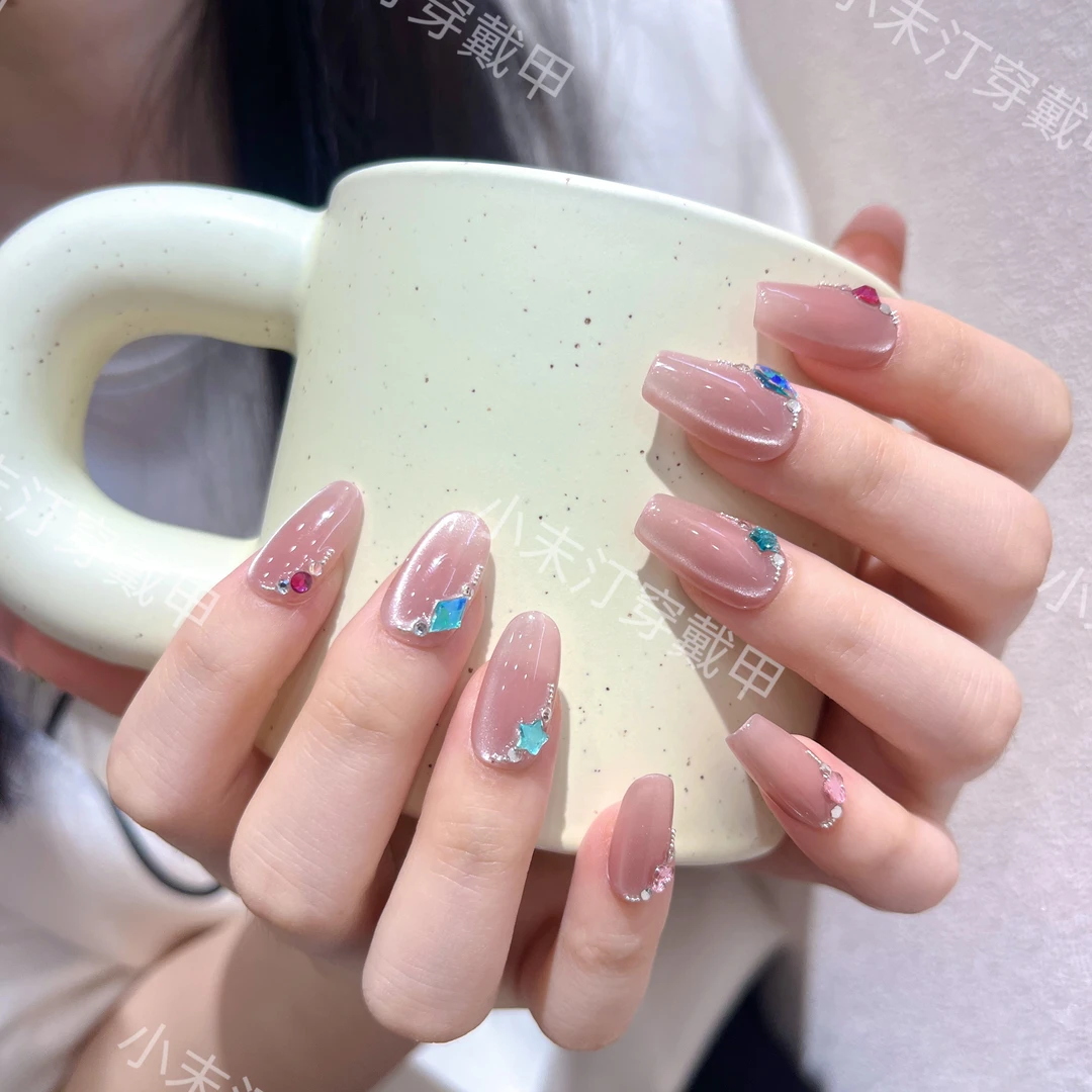 【女主角】小末汀显白裸色美甲气质简约温柔纯欲穿戴甲