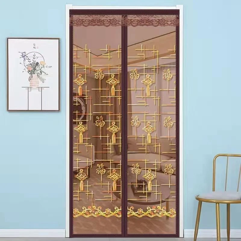 防蚊门帘魔术贴自粘贴夏季新款家用卧室外门磁性纱门隔断帘免打孔