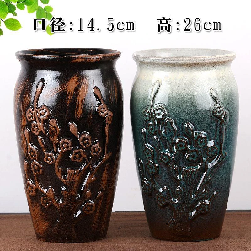 粗陶多肉大号花盆老桩法师缺口绿植茉莉金钱树兰花紫砂透气陶瓷