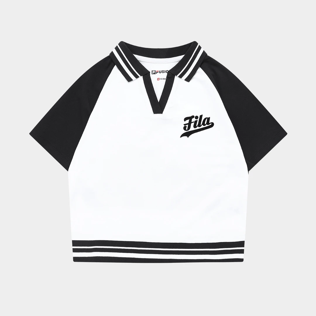 Fila/斐乐女子潮流运动修身短袖POLO T11W332101F