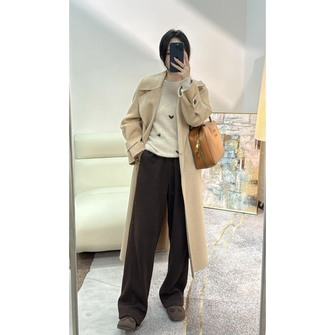 小静折扣~A927A【窄版裤】韩版贝壳小扣加绒加厚弯刀裤百搭休闲裤