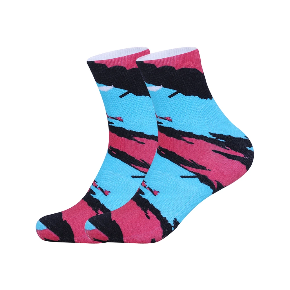 李宁羽毛球系列撞色运动中筒男款舒适运动袜